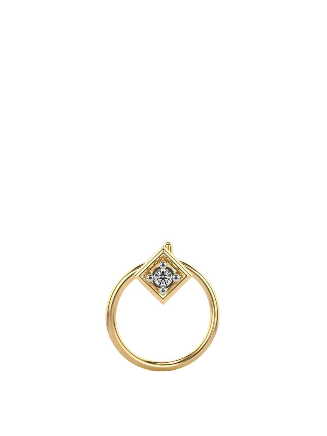 VALANOVA Women Lab Grown Diamond Nosepin  0.14 gm