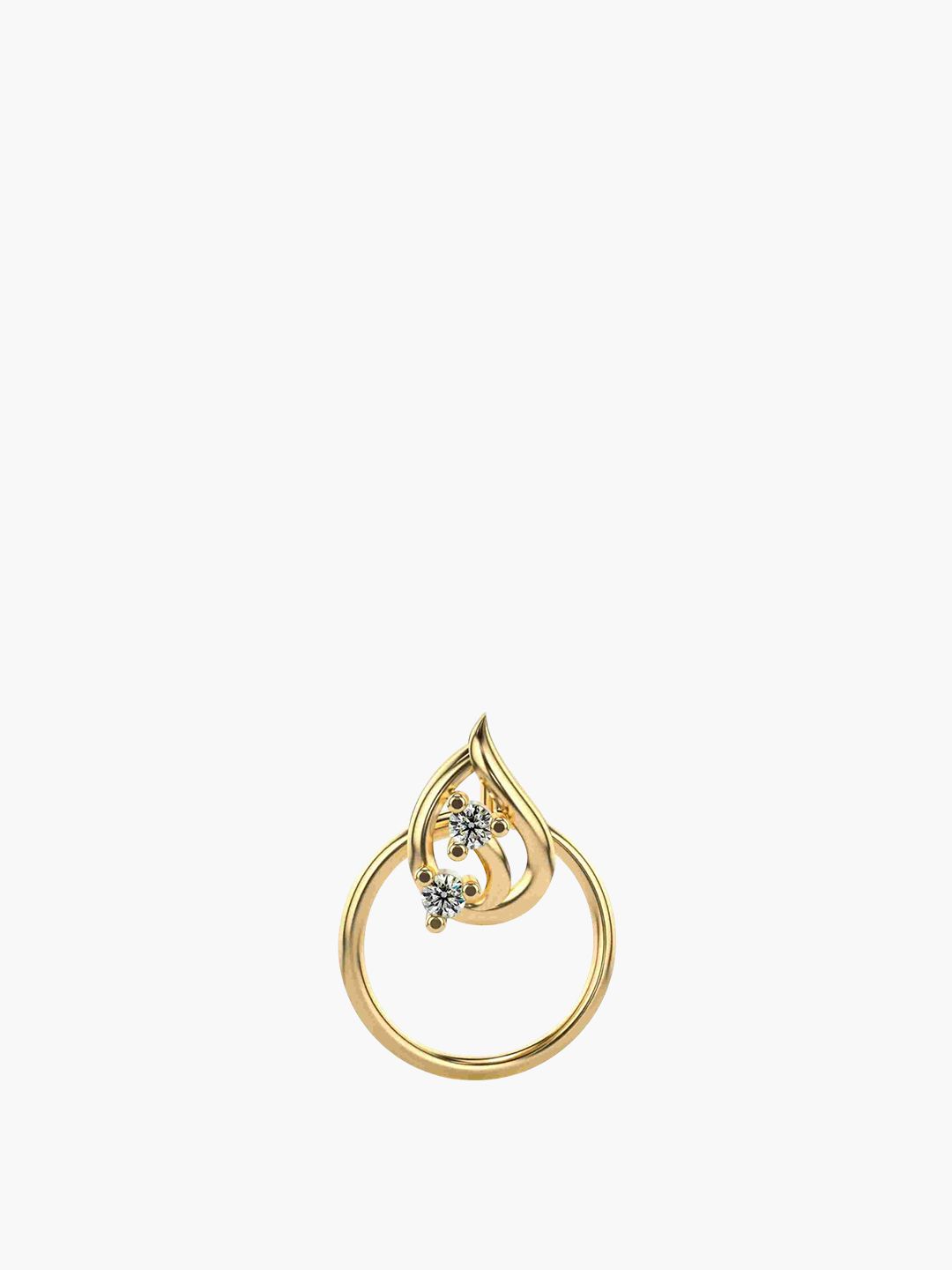 VALANOVA Women Diamond Nosepin  0.2 gm