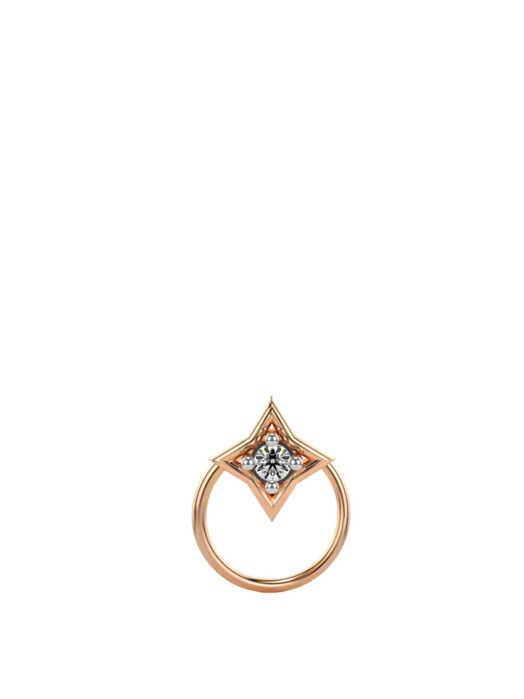 VALANOVA Women Regular Diamond Nosepin