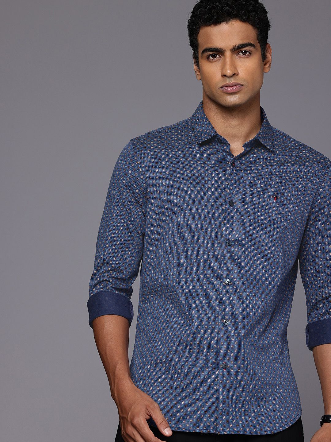 Louis Philippe Sport Louis Philippe Sport Smart Slim Fit Pure Cotton Casual Shirt