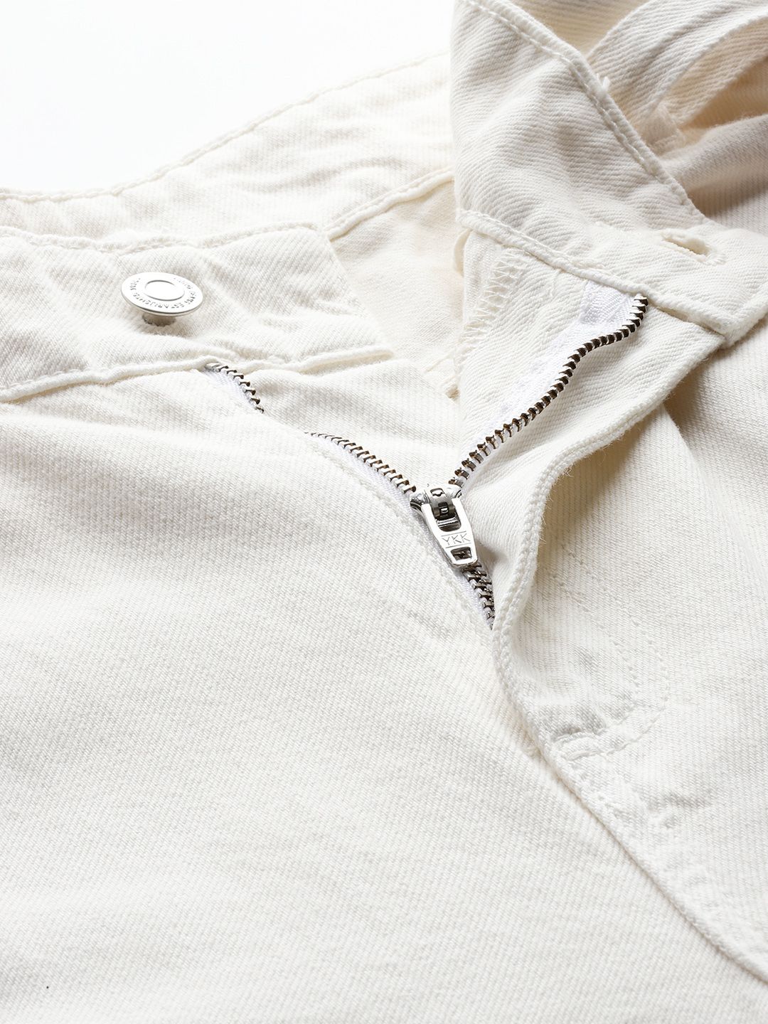 Mid-Rise Pure Cotton Balloon Fit Jeans with Belts