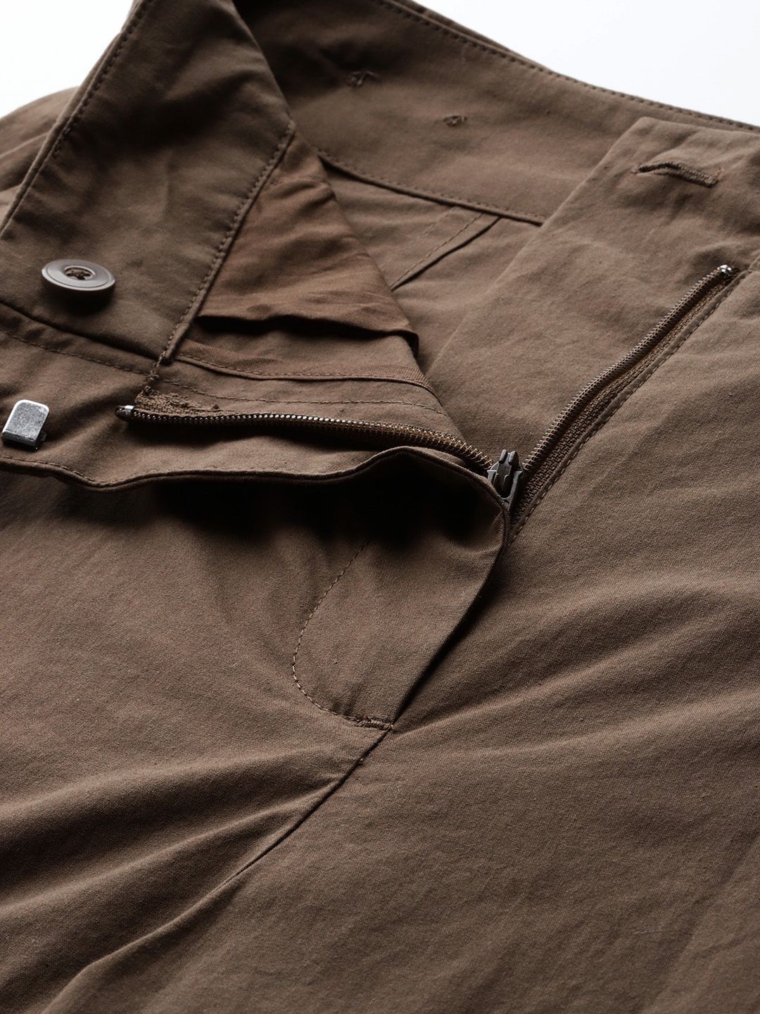 Mid-Rise Pure Cotton Bermuda Shorts