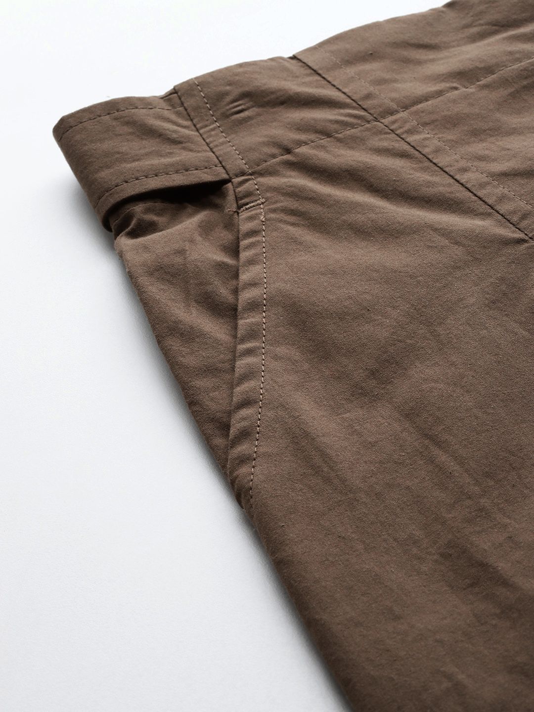 Mid-Rise Pure Cotton Bermuda Shorts