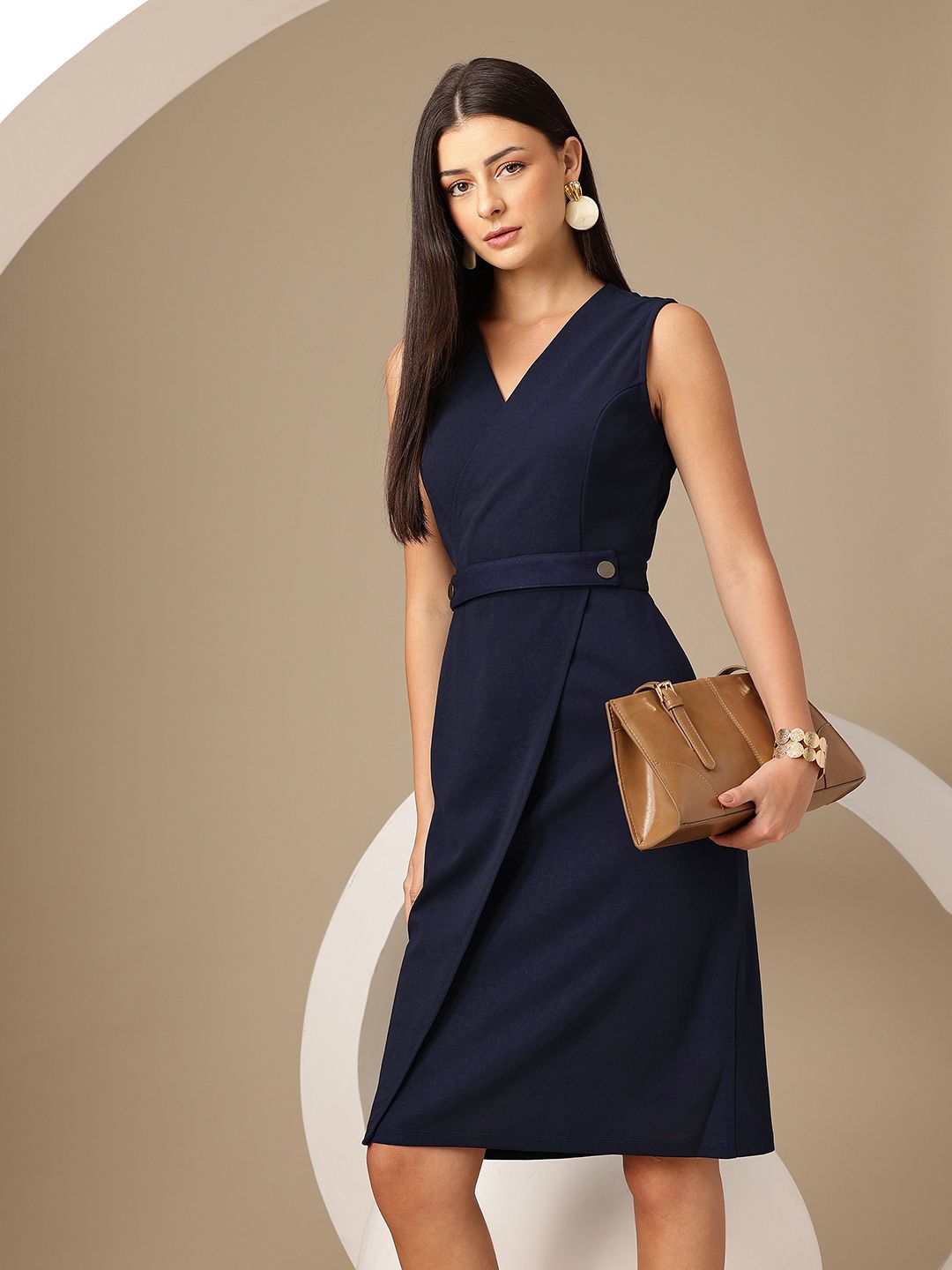 womens formal wrap dress Maxi Wrap Dress | Black | Sustainable Women's Clothing