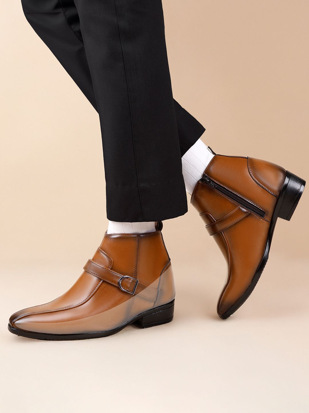 Buy Bxxy Men Pointed Toe Elevator Boots - Boots for Men 29927710