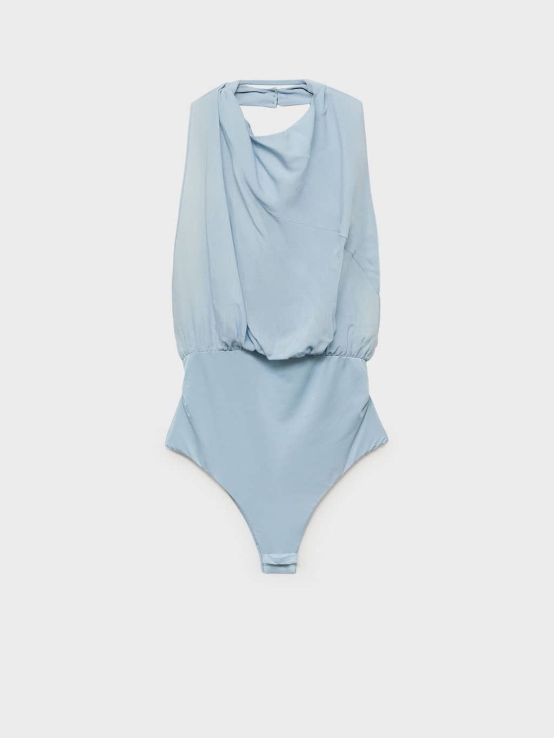 Halter Neck Draped Bodysuit