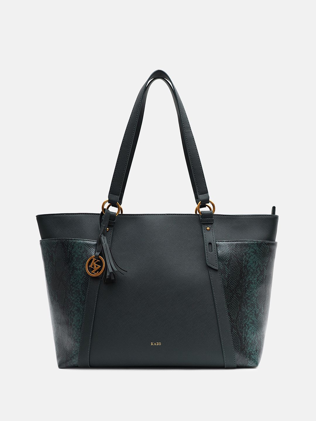 Oversized Structured Tote Bag Kazo Karl Animal Printed Oversized Structured Tote Bag