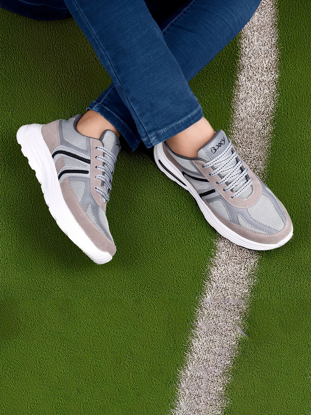 Bxxy Men Mesh Running Non-Marking Shoes