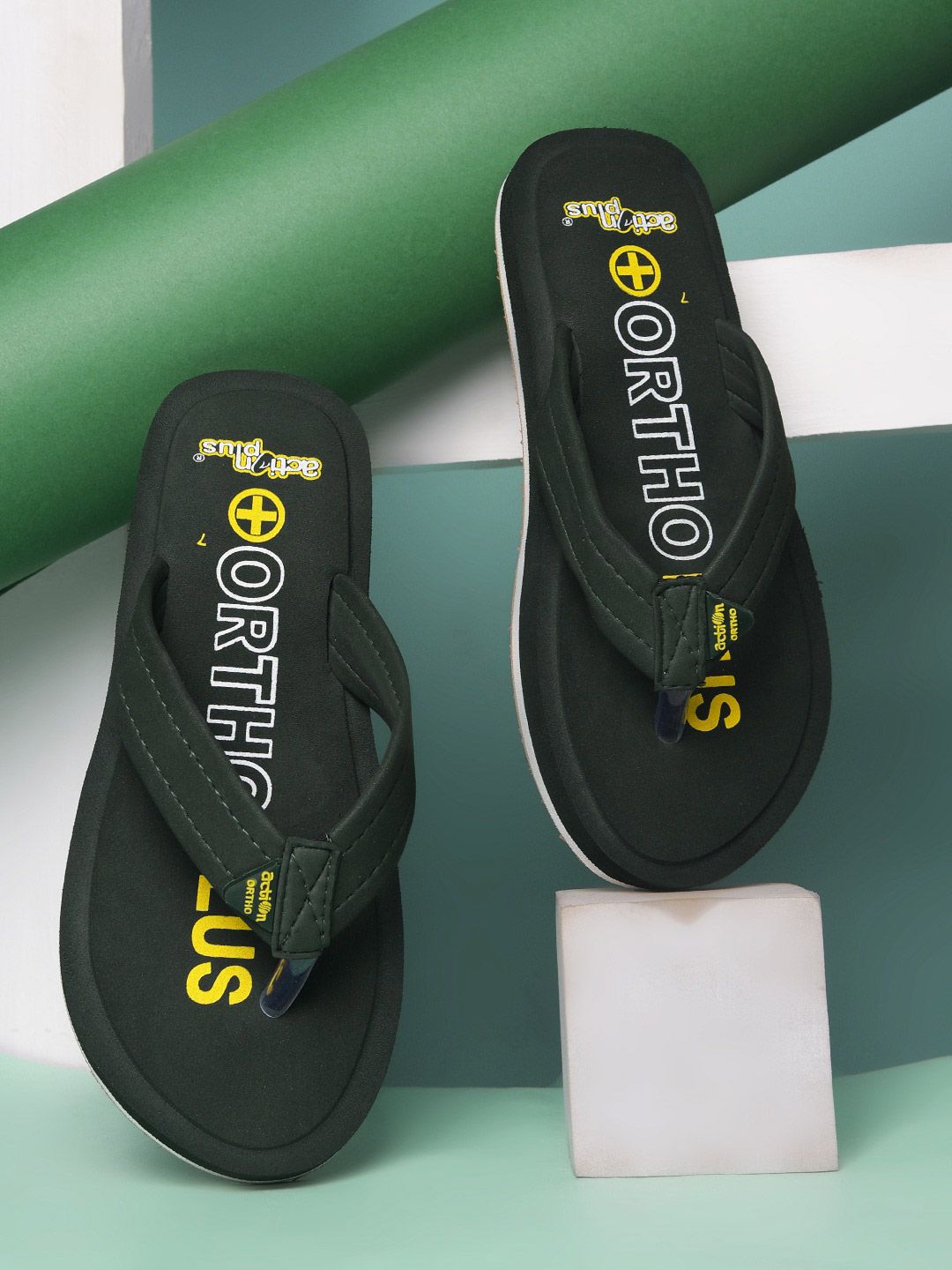 Action Plus Men Printed Thong Flip-Flops