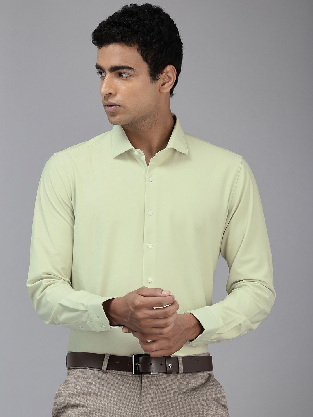 Van Heusen Slim Fit Knitted Formal Shirt
