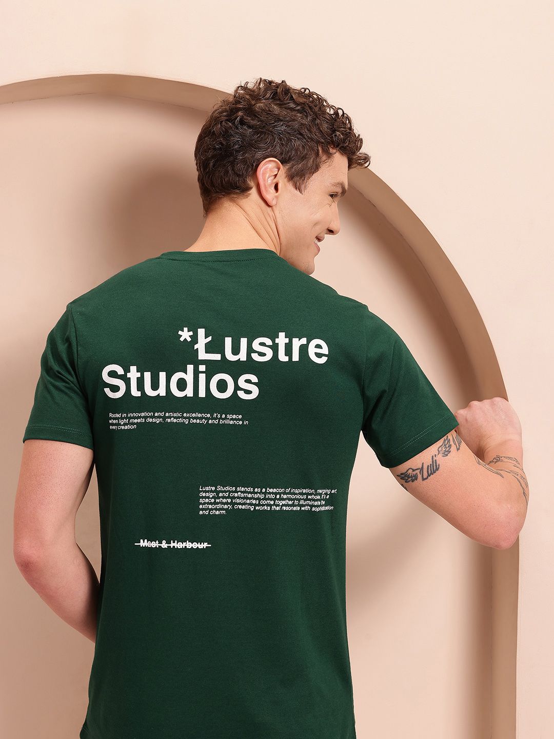 Mast & Harbour Men Typography Printed T-shirt