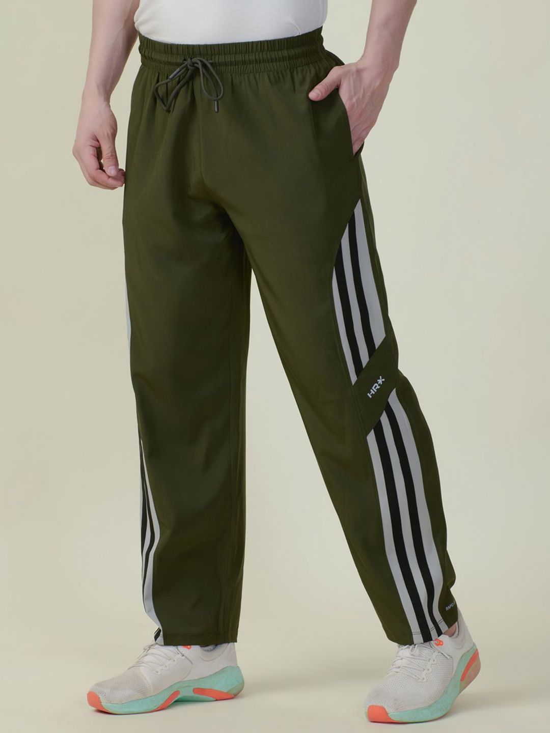 HRX by Hrithik Roshan Men Striped Track Pant