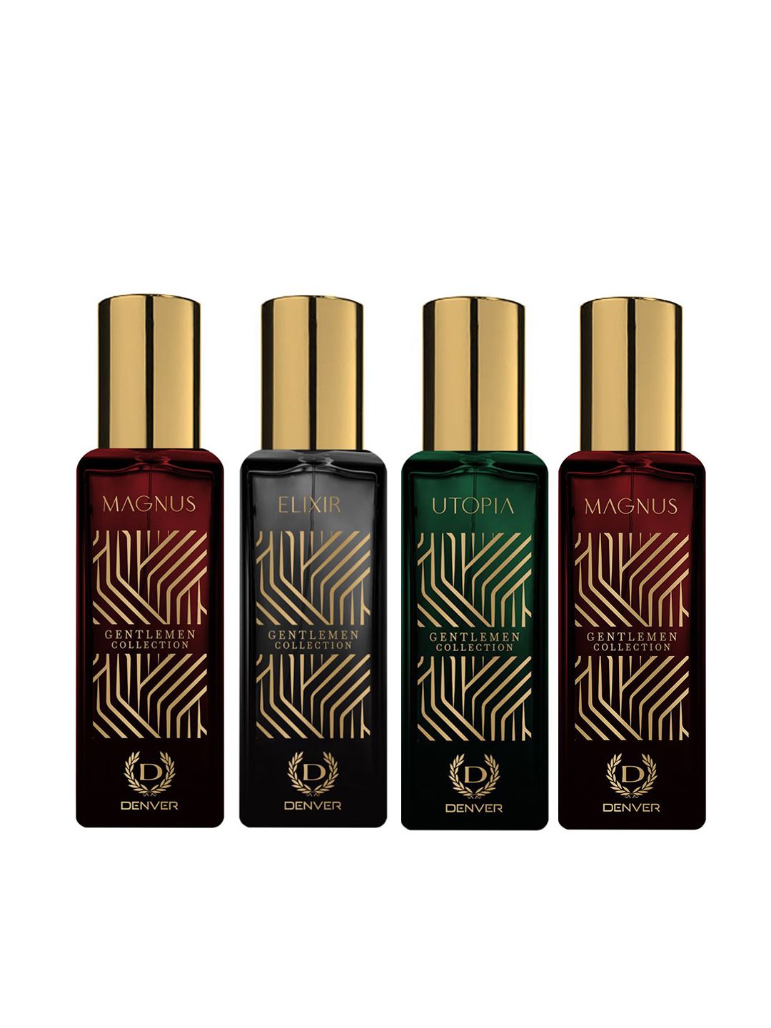 Denver Men Set of 4 Gentlemen Collection Eau de Parfum - 20ml each