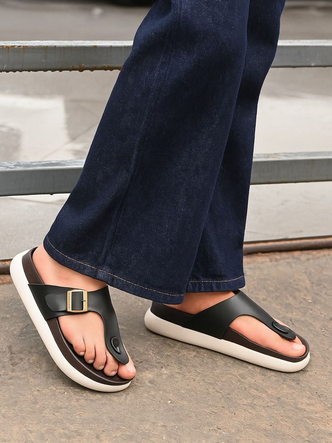 ASTEROID Men Open Toe Comfort Sandals with Buckle