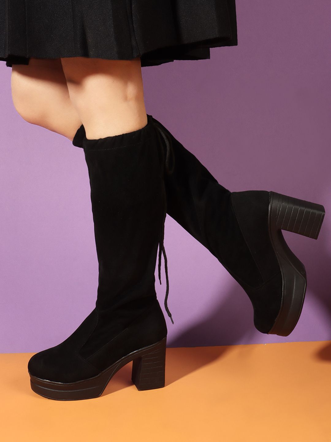 AVIVASTYLE Women Block-Heeled Boots