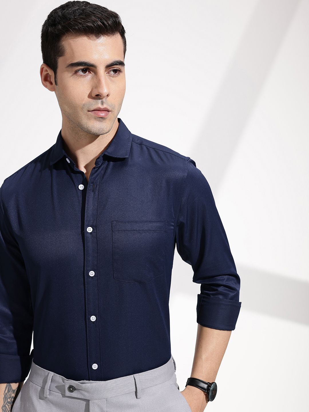 INVICTUS Men Premium Slim Fit Formal Shirt