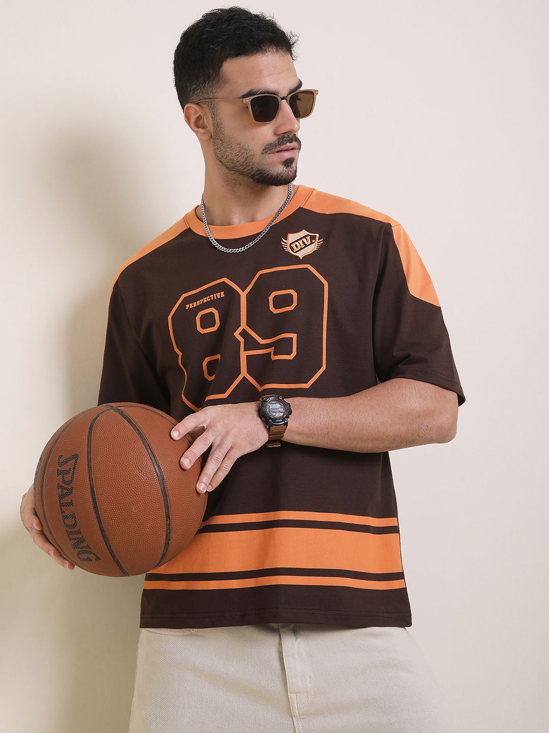 Difference Of Opinion Men Oversized Short Sleeve Printed Tshirt