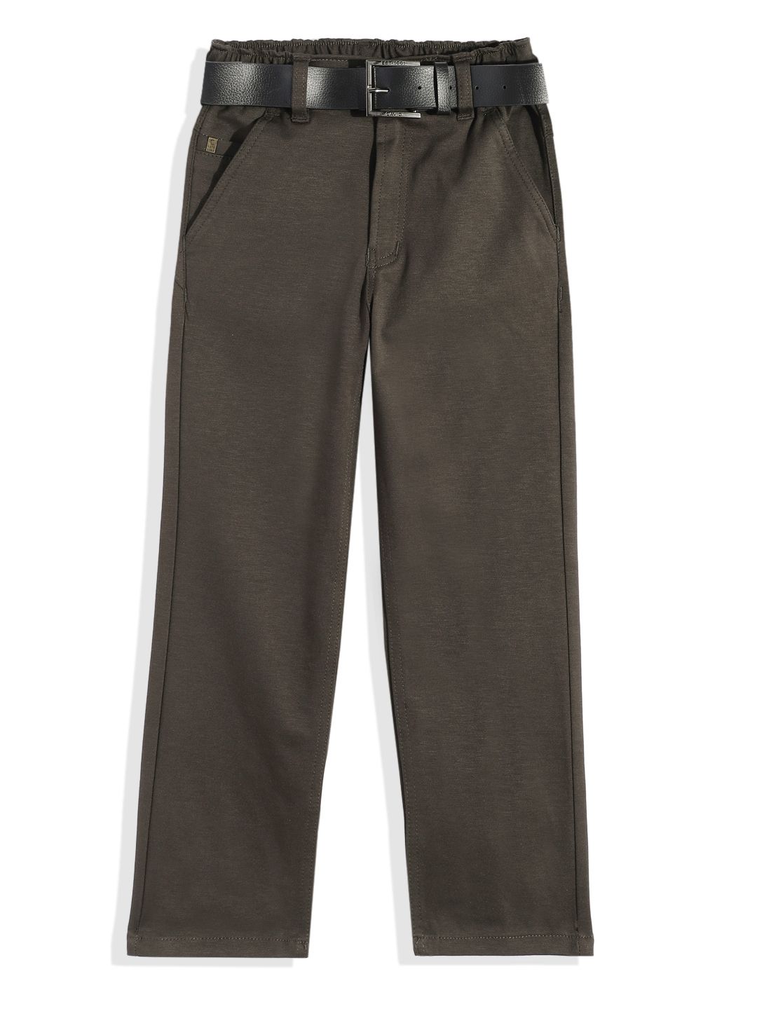 CAVIO Boys Comfort Relaxed Fit Trousers With Belt