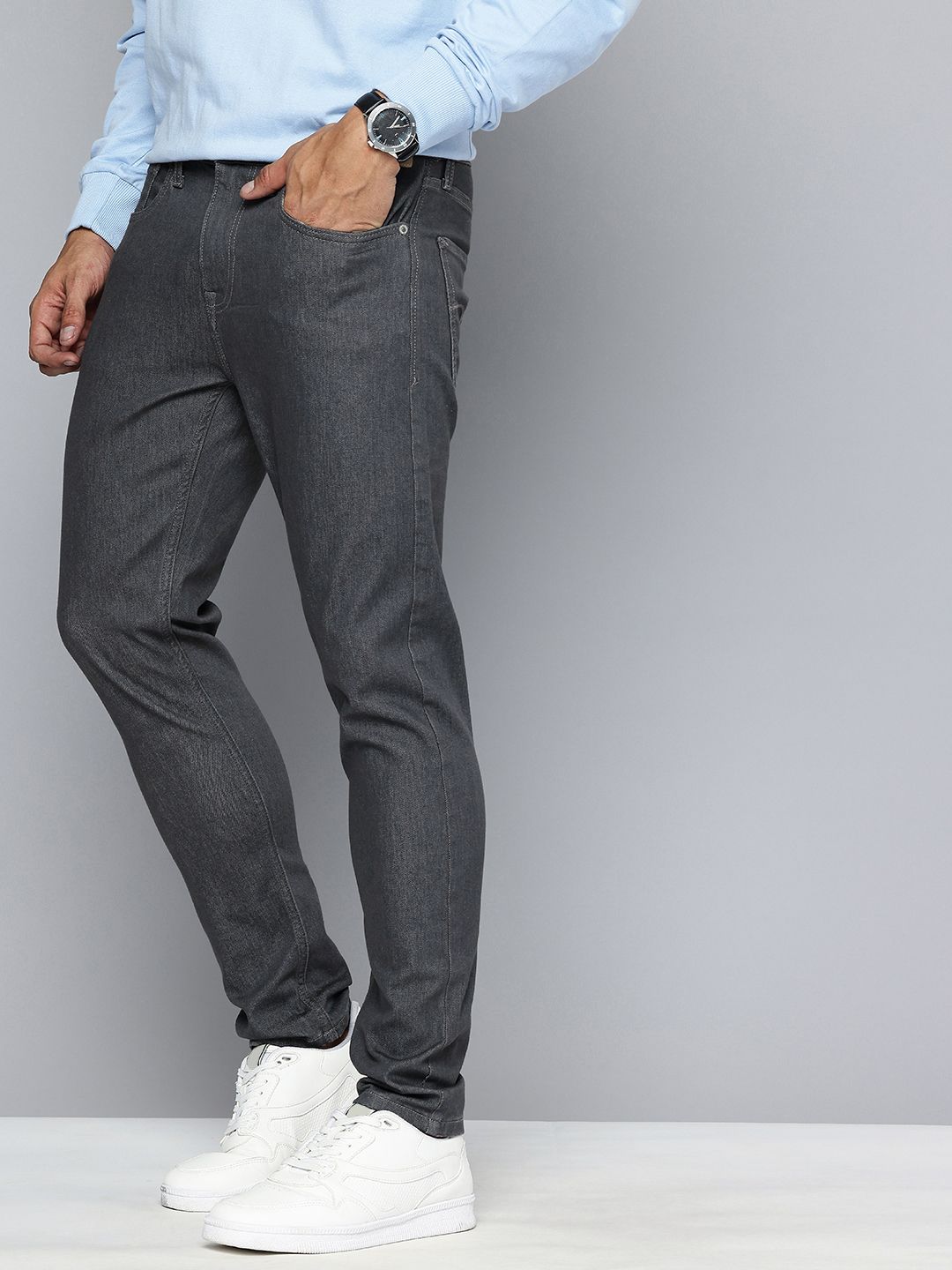 Flying Machine Flying Machine Men F19 Slash Slim Tapered Fit Light Fade Stretchable Jeans