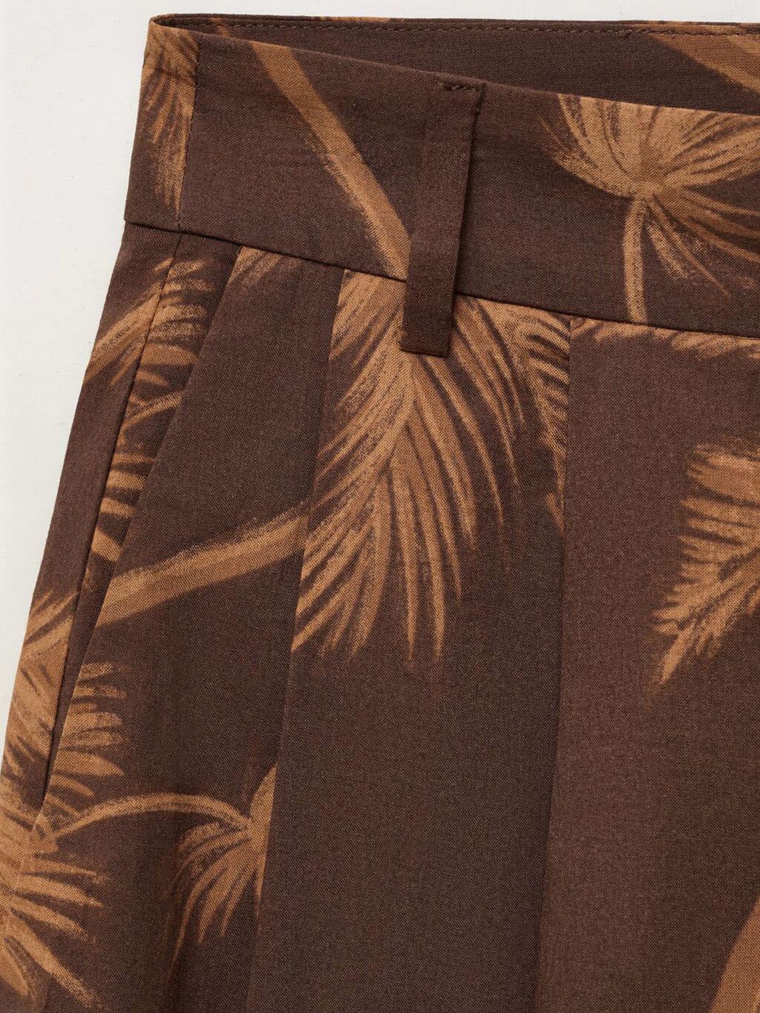 Tropical Print Bermuda Shorts