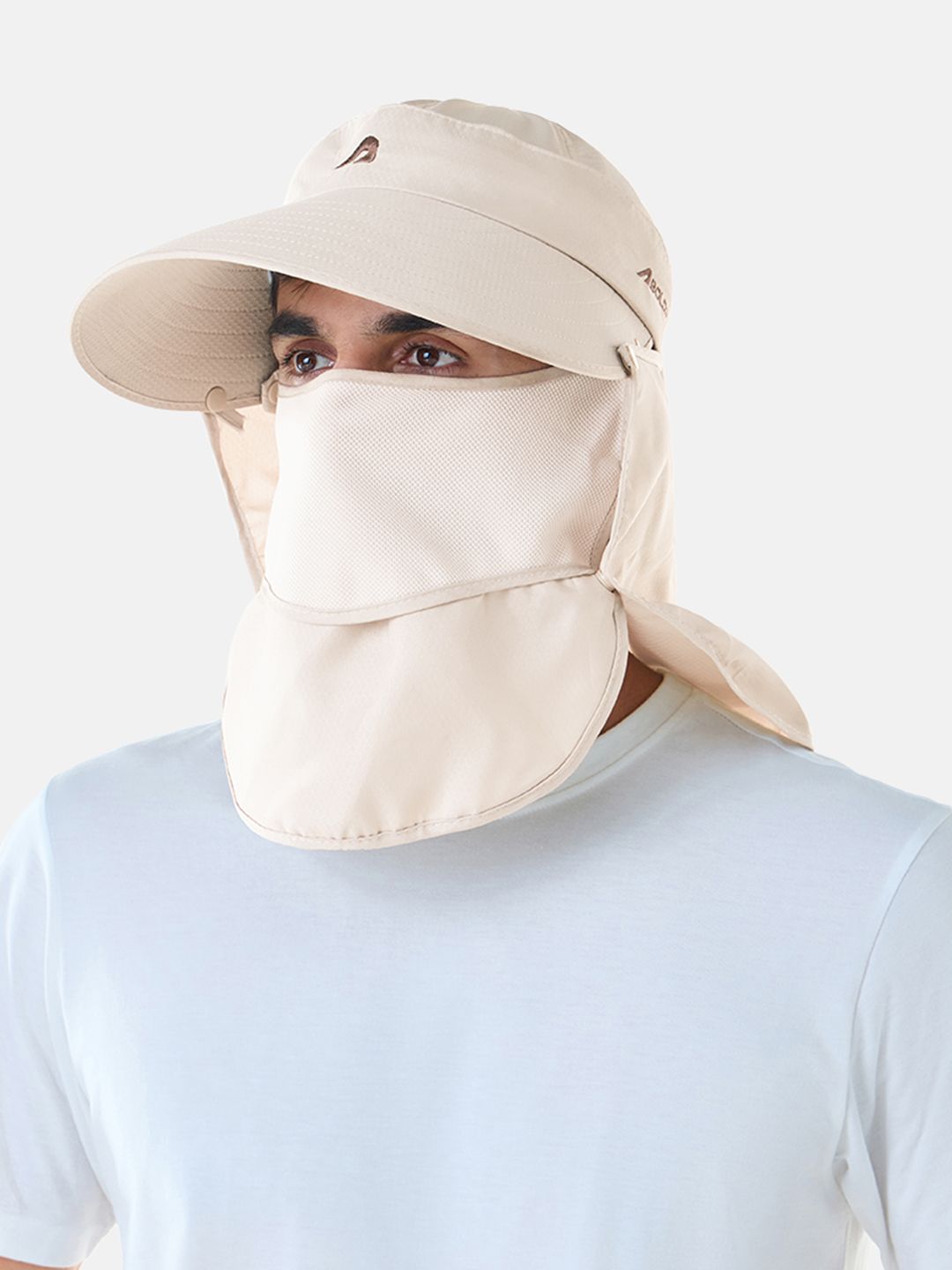 BOLDFIT Unisex Beige Solid Sun Hat