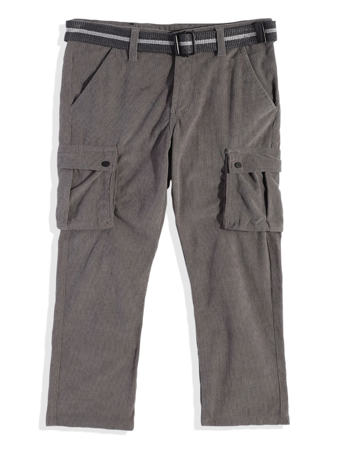 CAVIO Boys Comfort Relaxed Fit Cargos Trousers With Belt