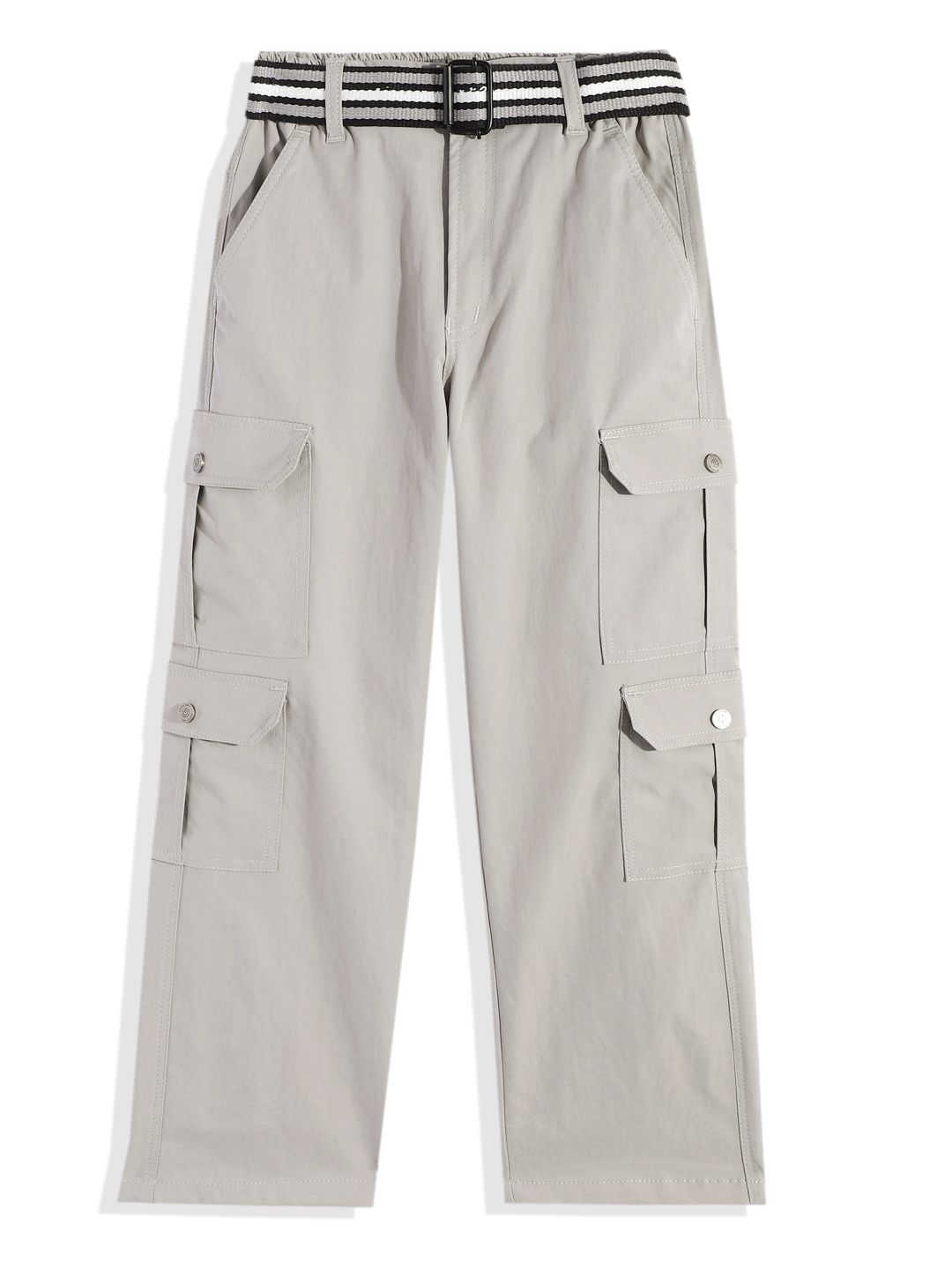 CAVIO Boys Comfort Cargos Trousers With Belt