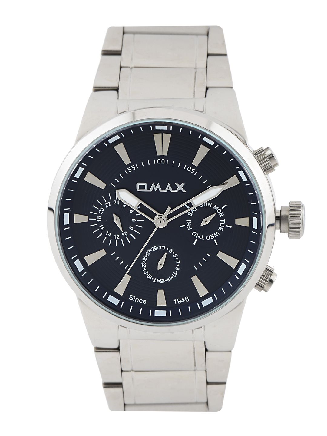 Buy Omax Men Navy Multifunction Dial Watch SS613-PNP - Watches for