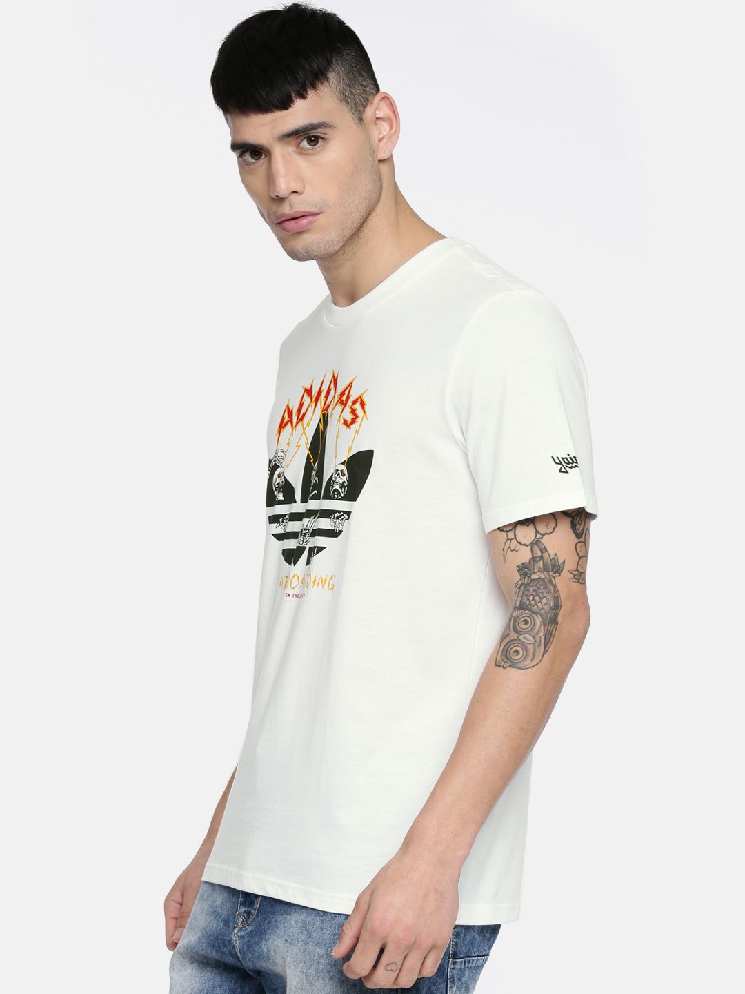 Buy ADIDAS Originals Men White Shock Printed Skateboarding Pure