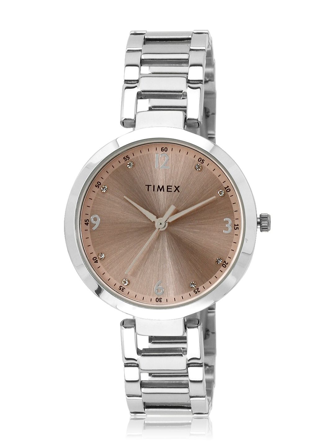 Timex Round 21mm Pink Dial Analog Women Watch - TW000X201