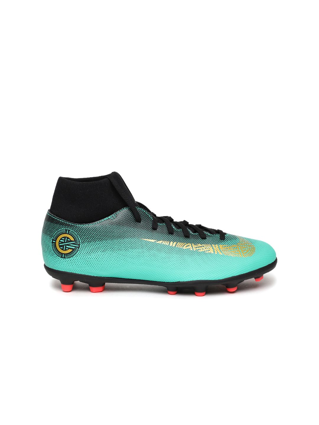 Buy Nike Unisex Green & Black SUPERFLY 6 CLUB CR7 FG/MG Football