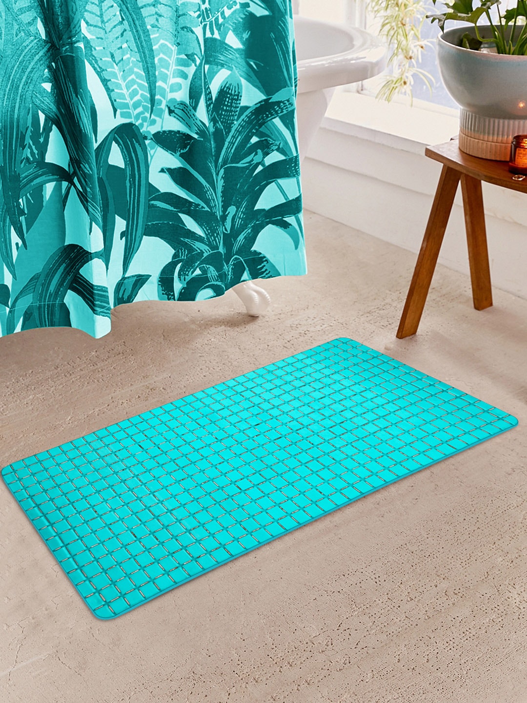 Story@Home Blue PVC Anti-Slip Floor Mat Price in India