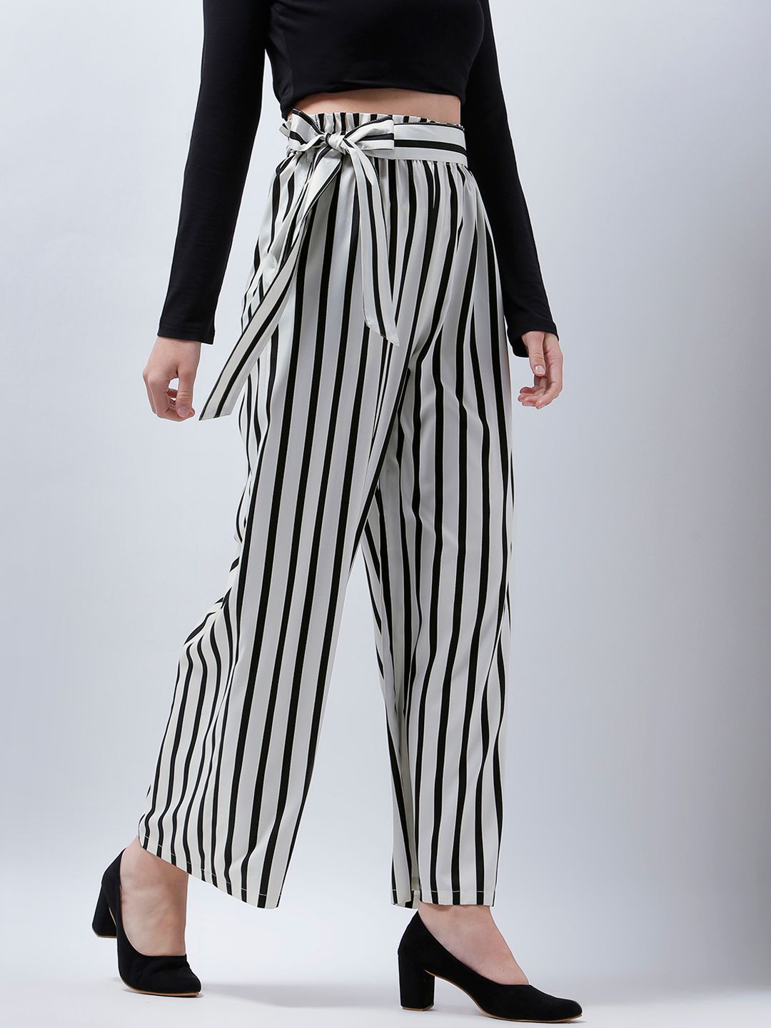 smart striped trousers
