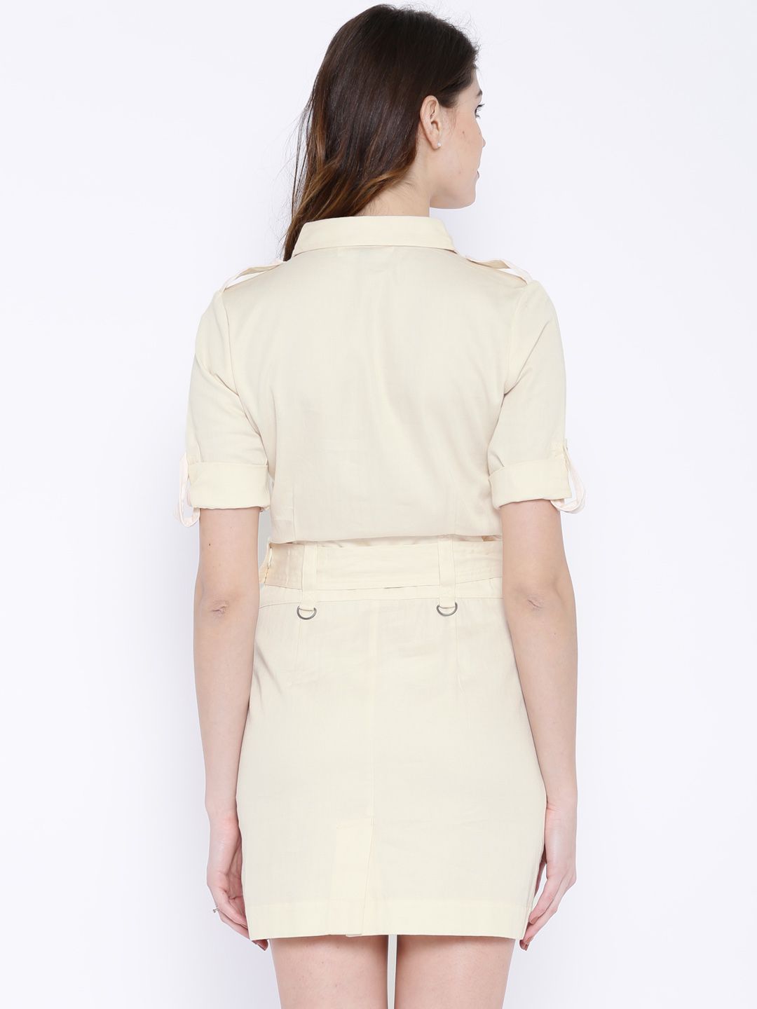 Buy U.S. Polo Assn. Women Cream Shirt Dress - Dresses for Women 404762 |  Myntra