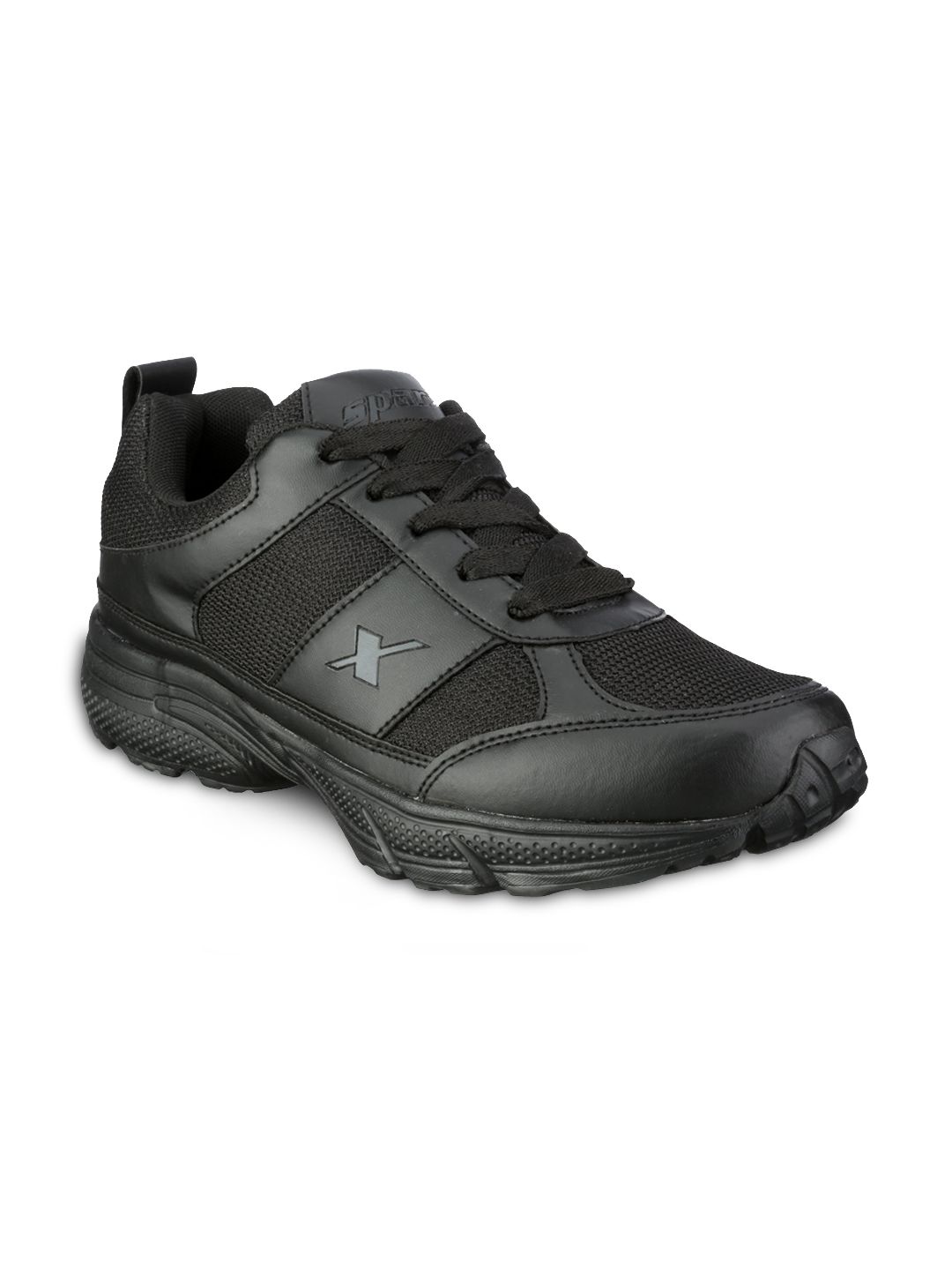 Sparx Men Black Solid Running Shoes