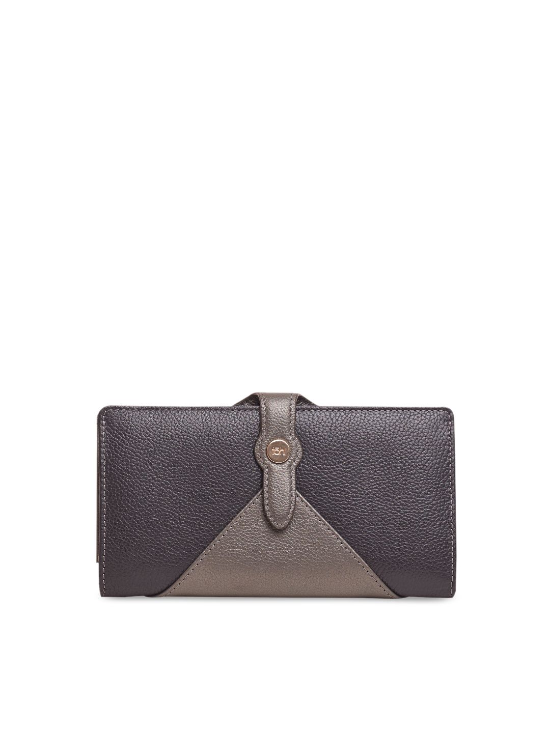 tohl Women Charcoal & Grey Colourblocked Card Holder Price in India