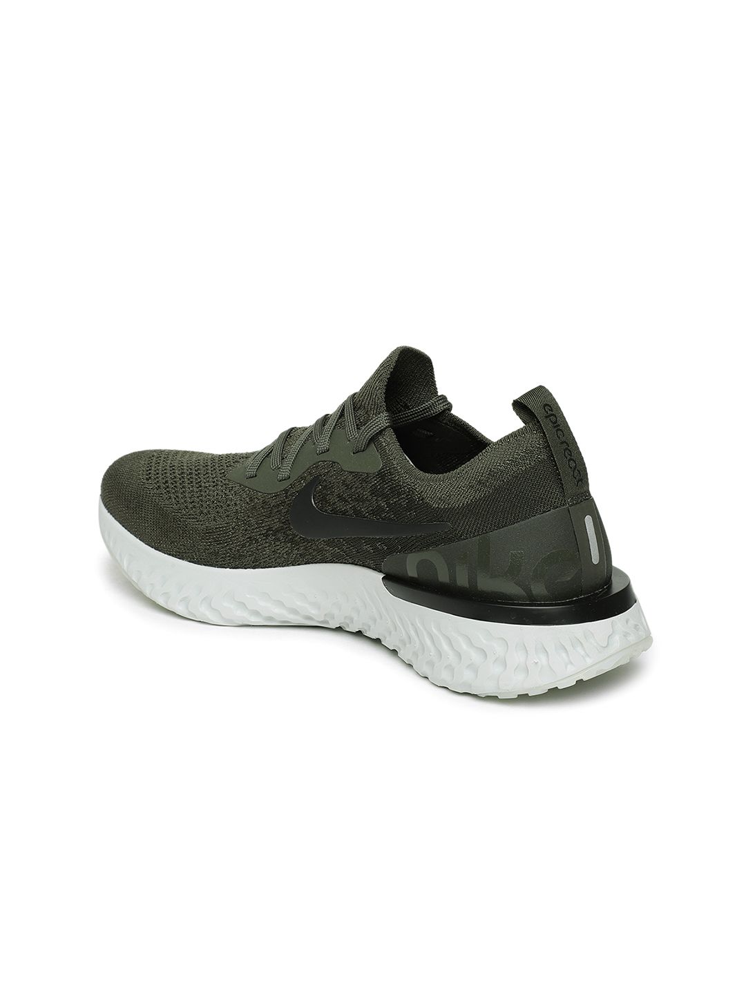 Buy Nike Women Olive Green Epic React Flyknit Running Shoes  display picture 1