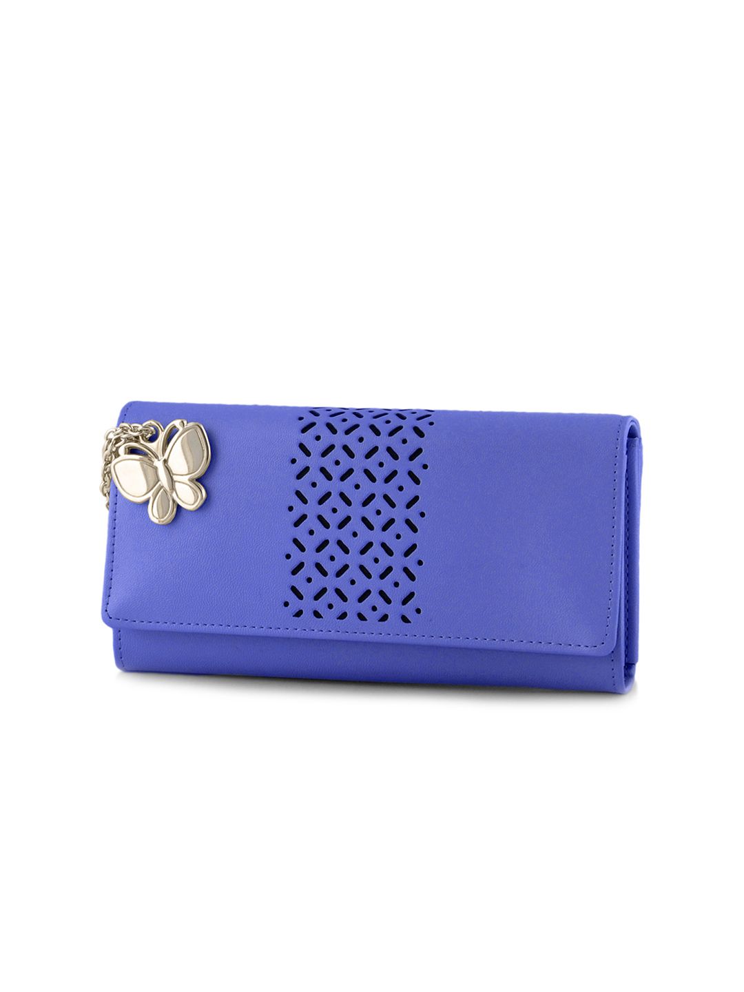 Butterflies Women Blue Solid Two Fold Wallet Price in India