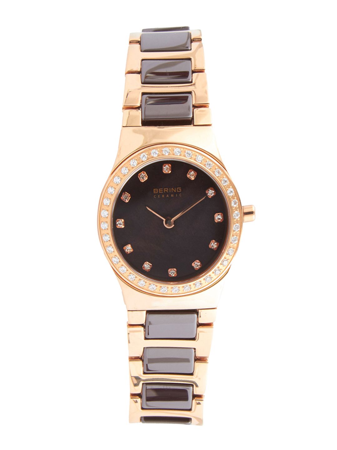 BERING Women Brown Ceramic Sapphire Crystal Analogue Watch 32426-765 Price in India