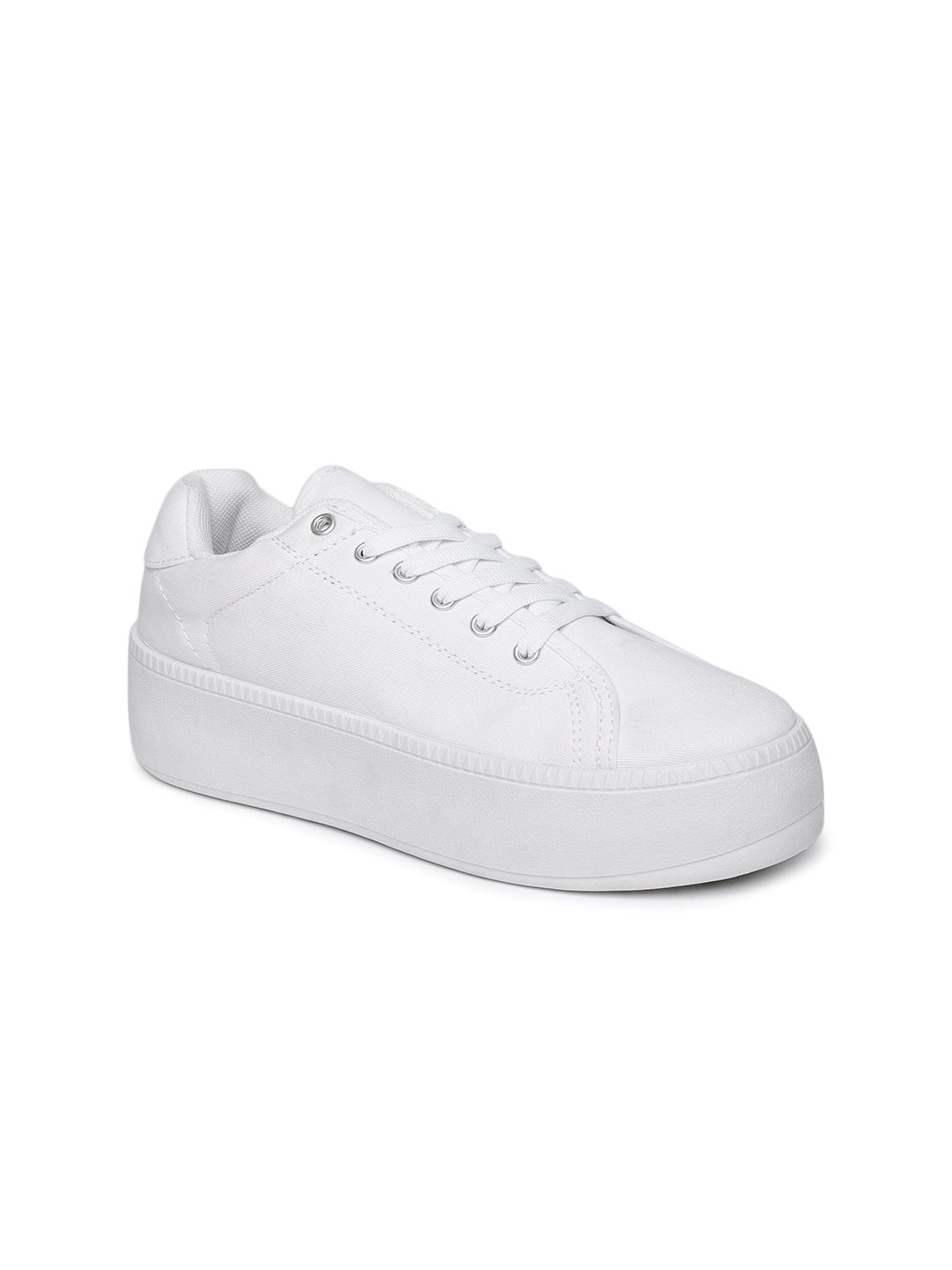 Truffle Collection Women White Sneakers Price in India