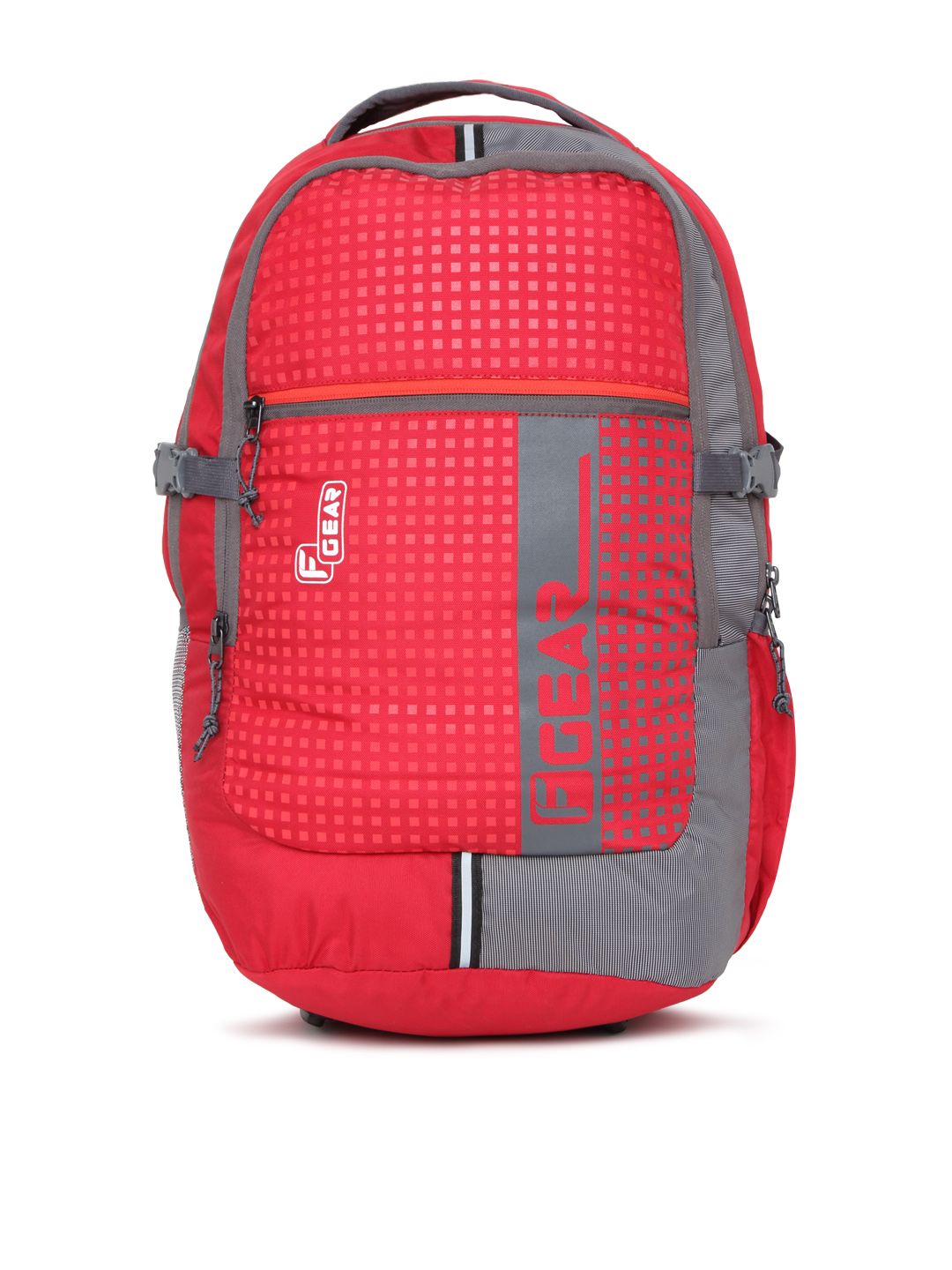 F Gear Unisex Red Solid Backpack Price in India