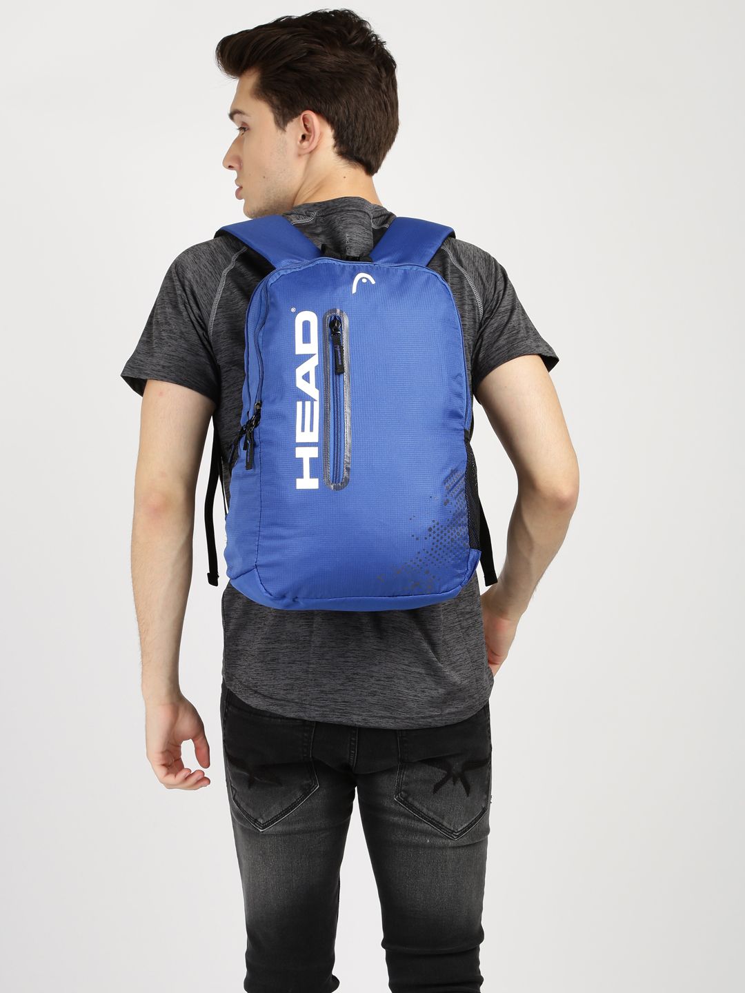 Head Unisex Blue Brand Logo Backpack Price in India