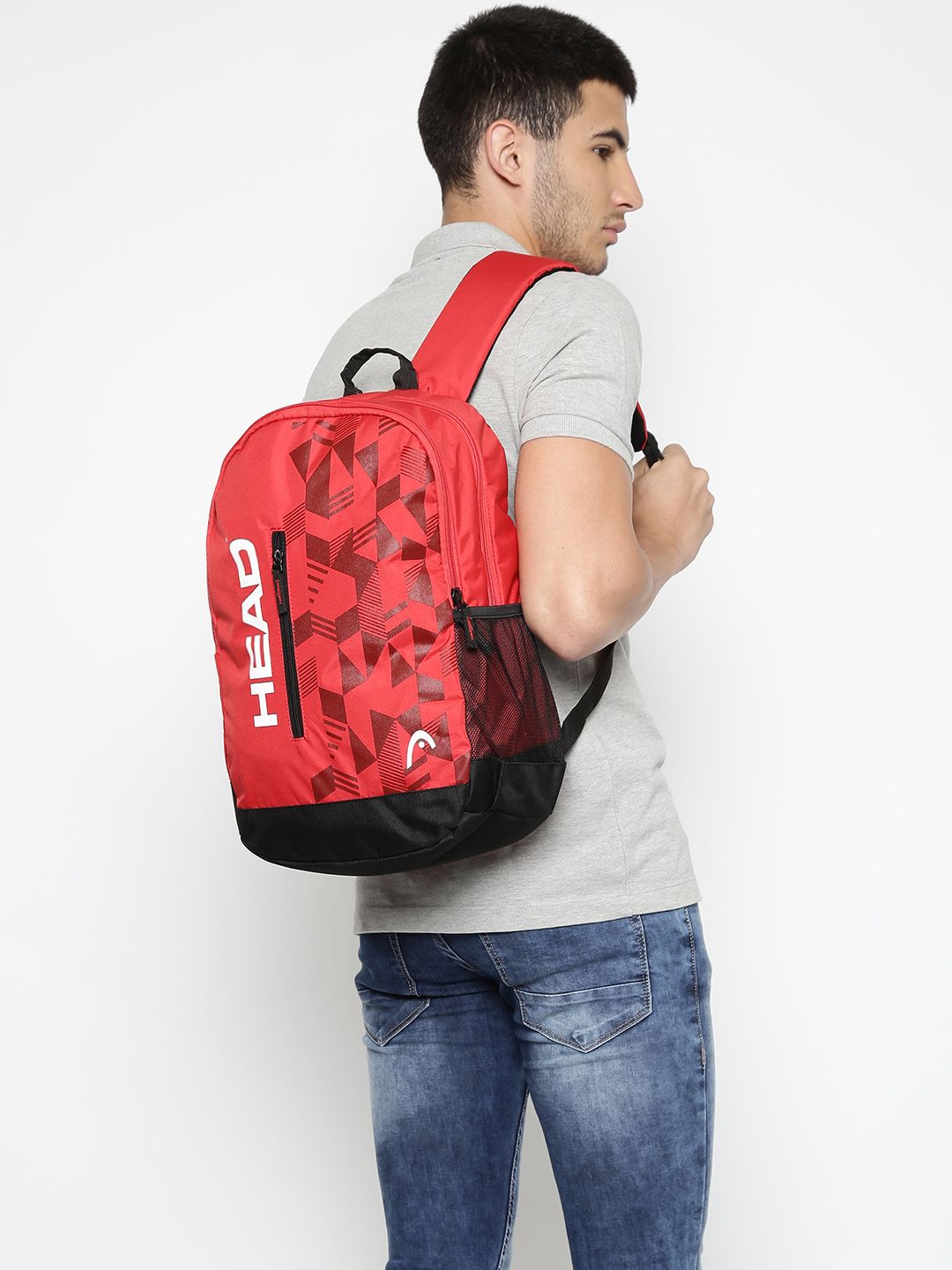 Head Unisex Red Brand Logo League Backpack Price in India