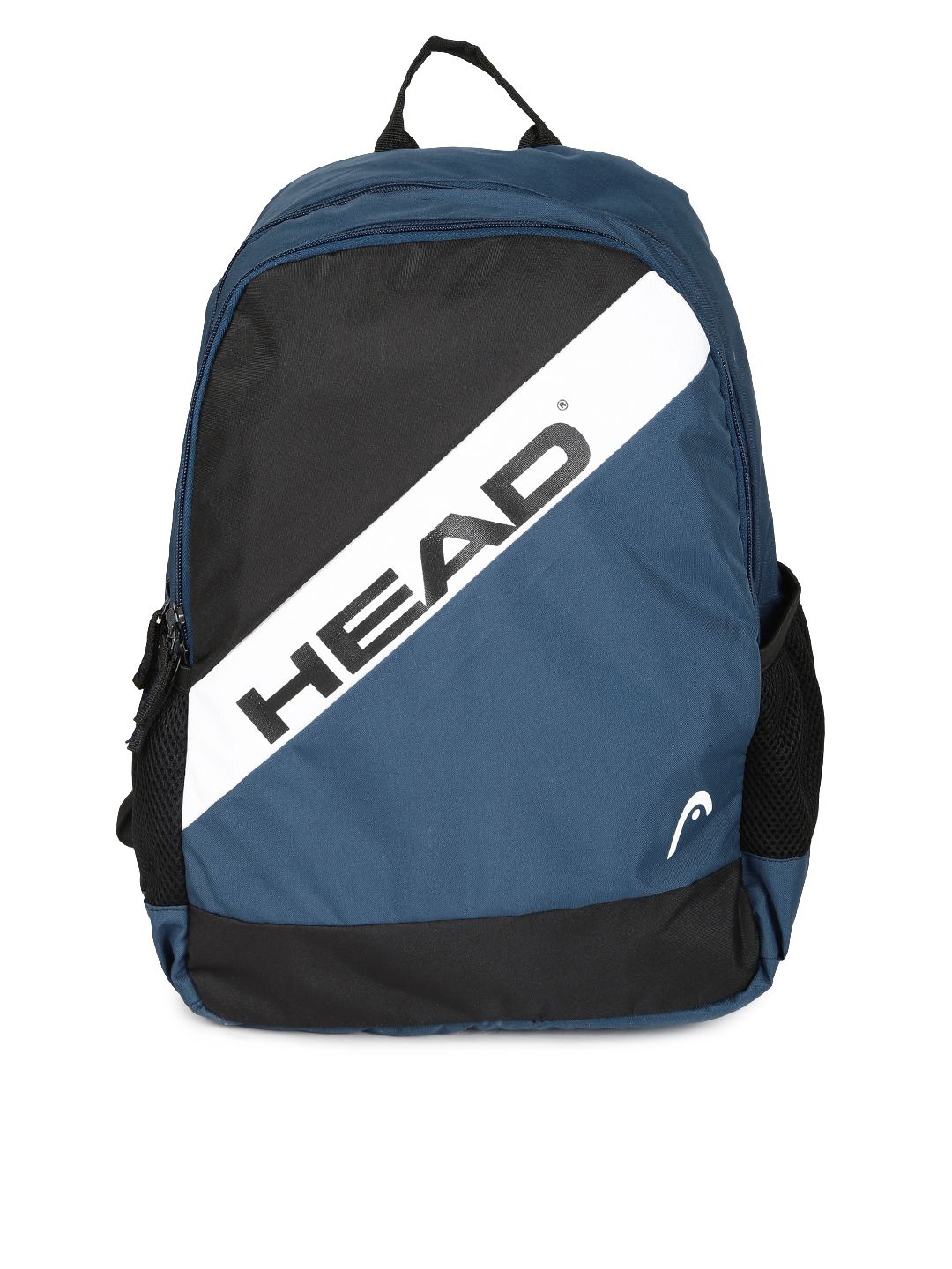 Head Unisex Navy Blue Brand Logo Print Andre Laptop Backpack Price in India