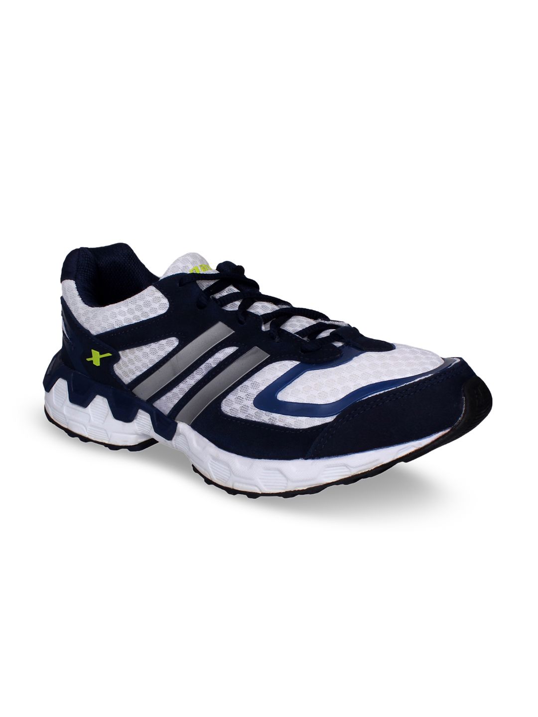 sparx men's navy blue and white running shoes