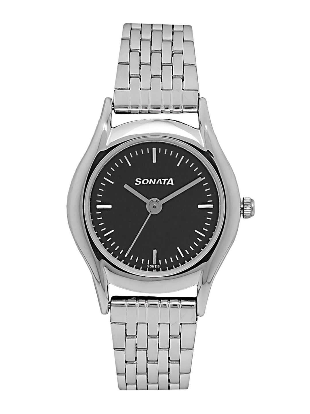 Sonata Essentials Women Black Analogue watch NL87020SM02 Price in India