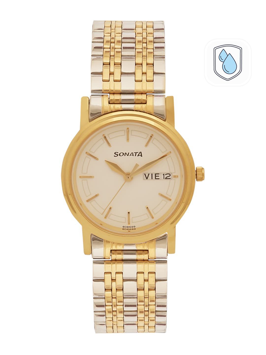 Sonata Sonata Bandhan Quartz Analog With White Dial Couple Watch - Nt11418100bm01