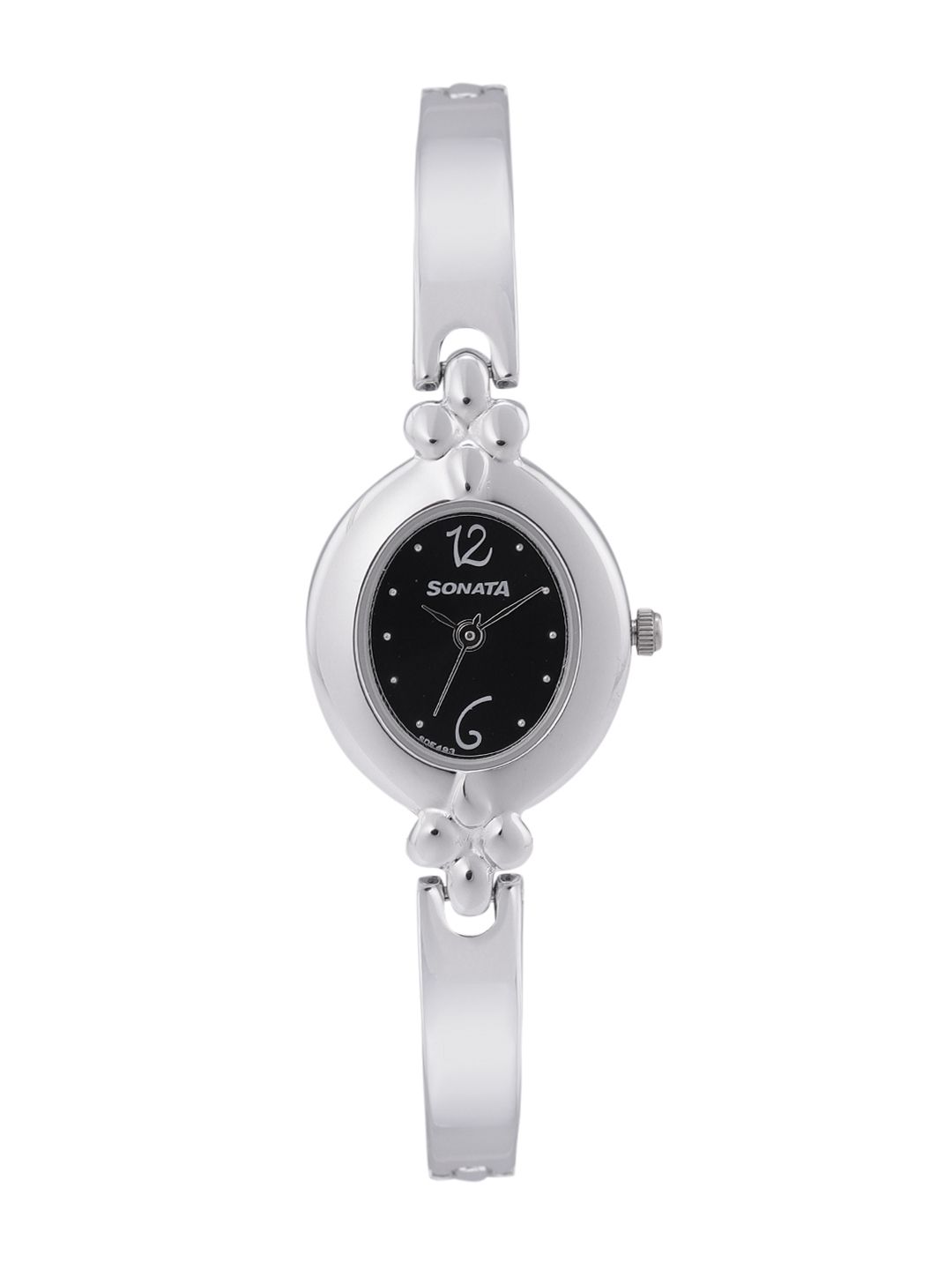 Sonata Women Black Analogue Watch NL8093SM01 Price in India