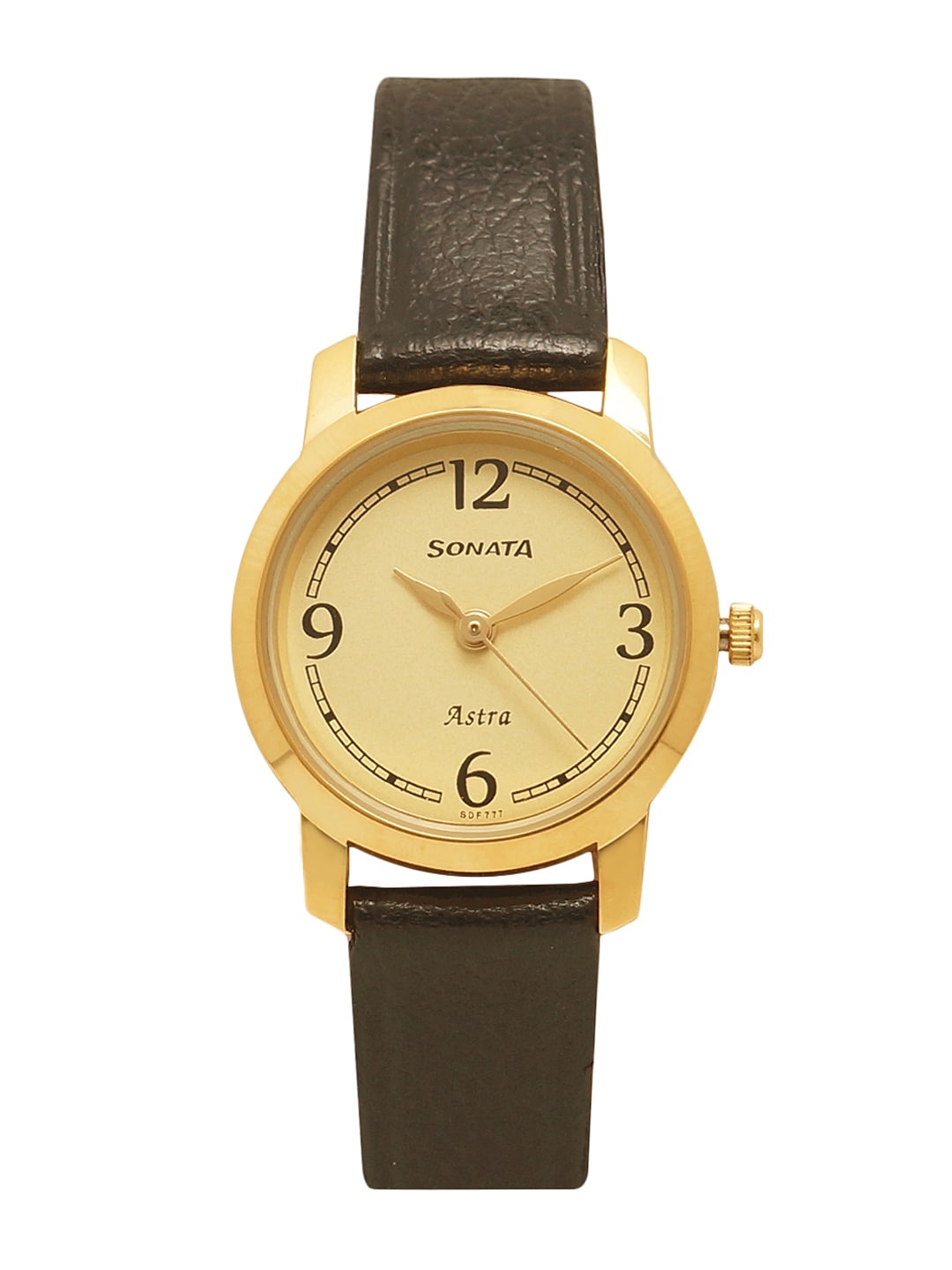 Sonata Women Gold-Toned Analogue Watch 87018YL02C Price in India