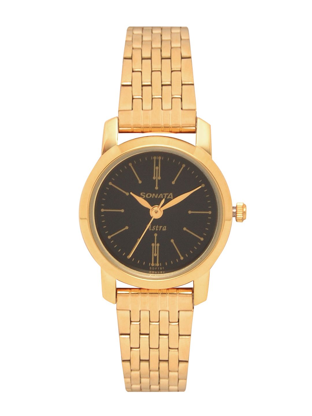 Sonata Quartz Analog With Black Dial Watch For Women - Nt87018ym03